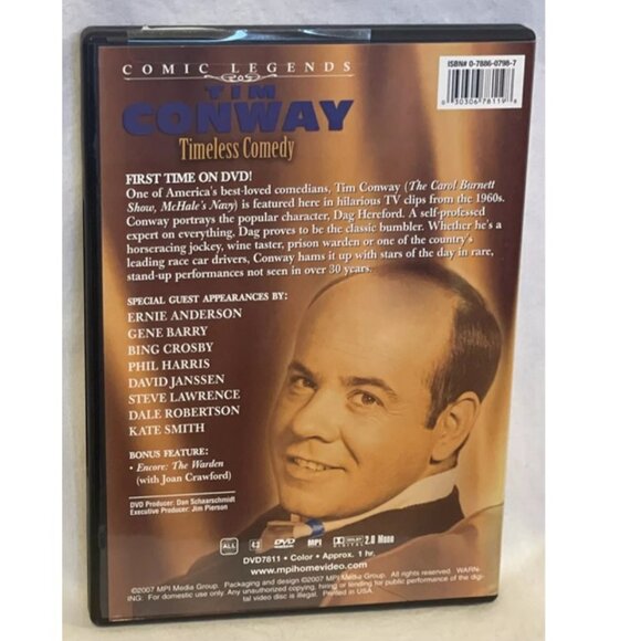 Comic Legends Tim Conway - Timeless Comedy (DVD) 2007 VG TV Clips from 1960s - Picture 2 of 3